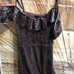 Light purple velvet dress